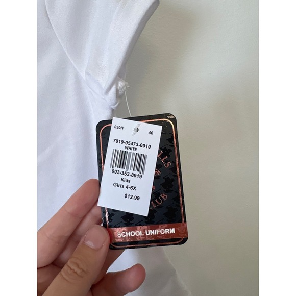 Beverly Hills Polo Club Girls' School Uniform Polo  – Size S (4) – 2-Pack – NWT - Picture 3 of 4